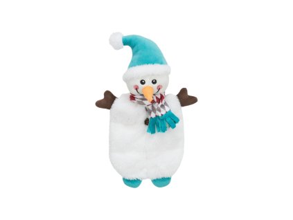 Xmas SNOWMAN, vánoční sněhulák, plyš bez výplně, 31 cm