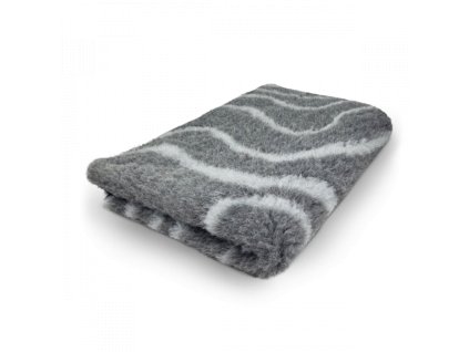 VetBed/DryBed Extra premium deka pro psa, šedá- motiv proužky