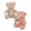 Plyšový medvídek 24 cm, béžová/starorůžová