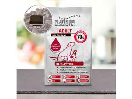 Granule Platinum Natural Hovězí s bramborem 5kg