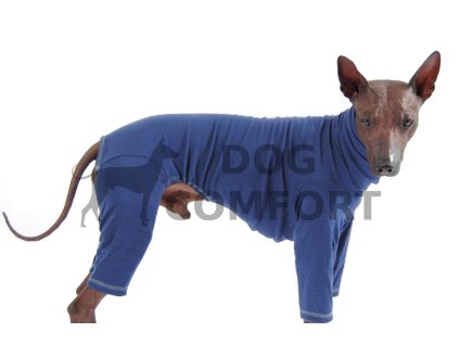 Tričkový overal MERINO BODY TMAVĚ MODRÁ/ZELENÉ PROŠITÍ