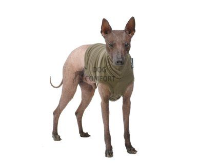 Tílko s rolákem MERINO khaki