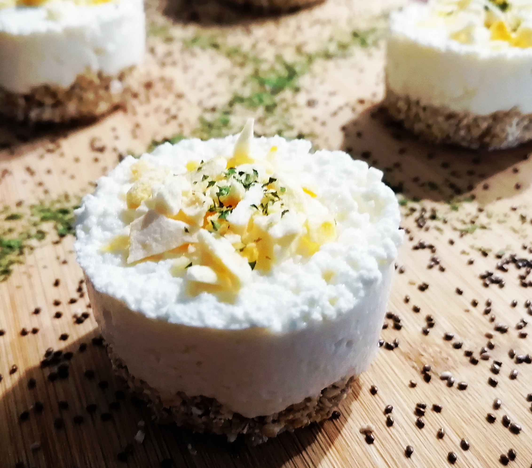 Cheesecake pre psov so sušeným mangom