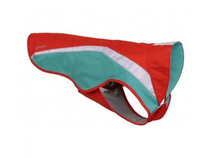 vesta pre psa, nepromokava ruffwear lumenglow red sumac