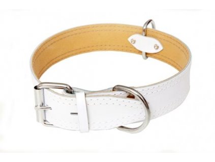 kozeny obojok biely dogee sk (2)