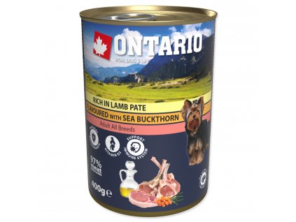 konzerva pre psov jahnacie ontario 400g