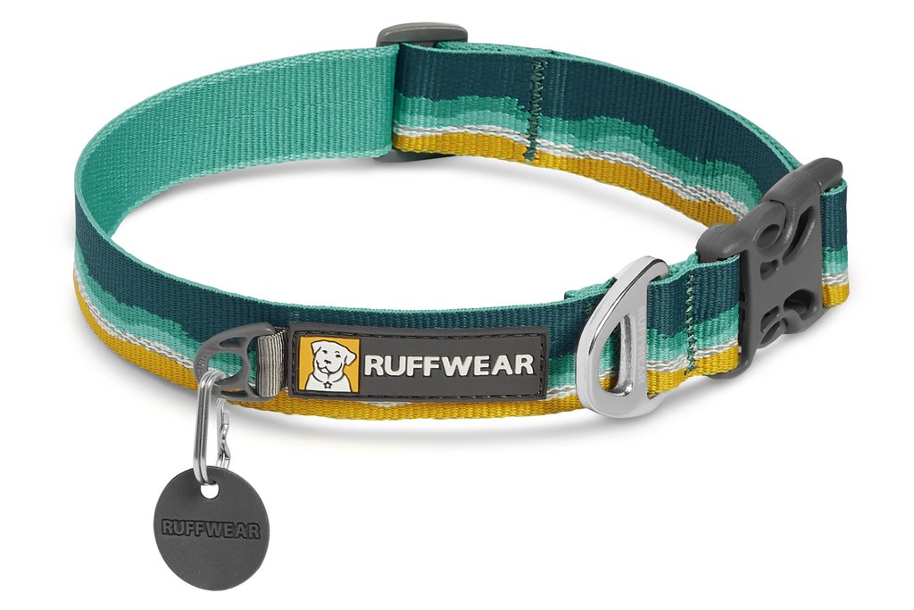 Ruffwear reflexný obojok pre psy CRAG™ veľkosť: S, Farba: Seafoam