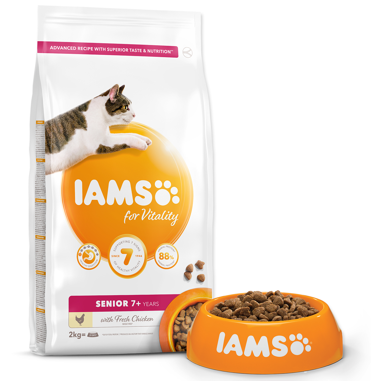 IAMS Cat Senior Chicken Hmotnosť balenia: 2 kg