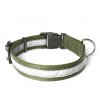 nylonovy obojok profi reflexny 30mm khaki
