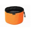 cestovna miska pre psov nylon oranzova