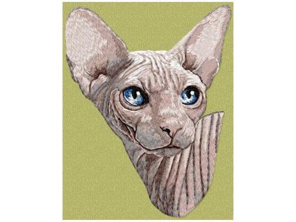 sphynx embroidery design