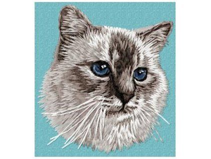 birman cat embroidery design