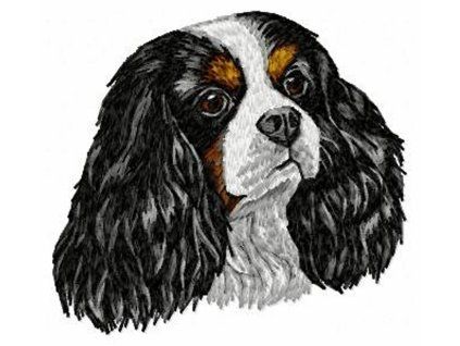 cavalier king charles spaniel embroidery design
