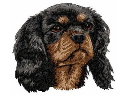 cavalier king charles spaniel embroidery design