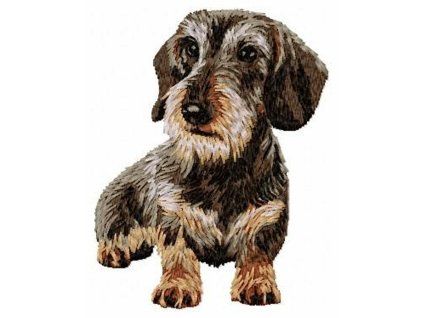 dachshund body embroidery design