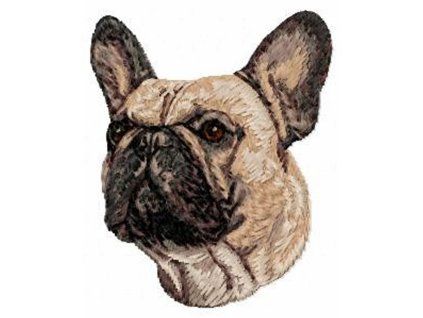 french bulldog embroidery file