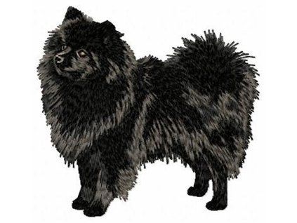 german spitz embroidery design