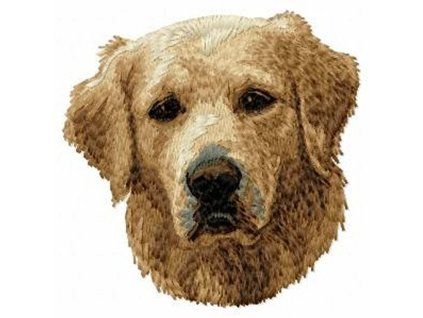 golden retriever embroidery design
