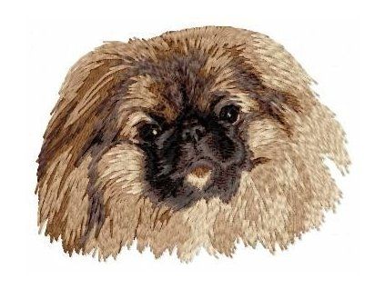 pekinese embroidery design