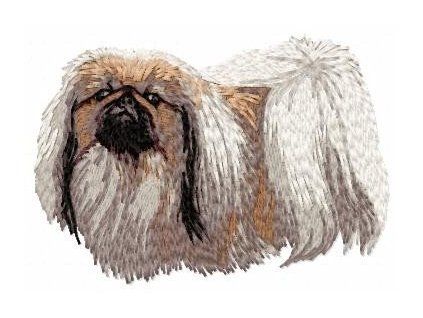 pekinese embroidery design