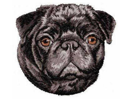 pug embroidery design