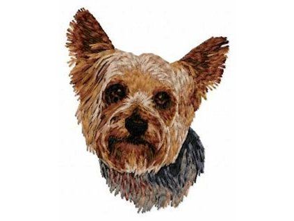 yorkshire terrier embroidery design