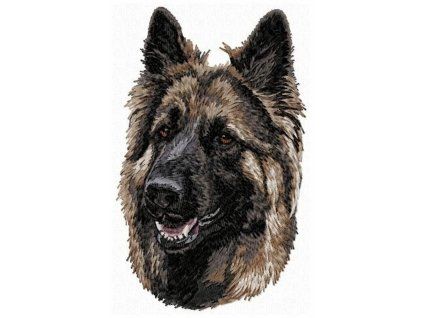 german shepherd embroidery design