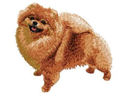 pomeranian embroidery design