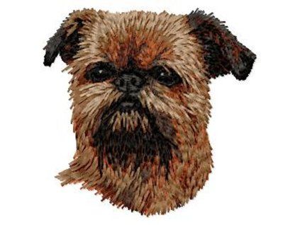 brussels griffon embroidery design