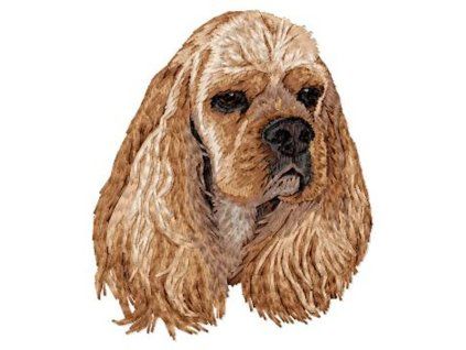 american cocker spaniel embroidery file