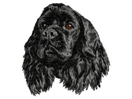 american cocker spaniel embroidery design