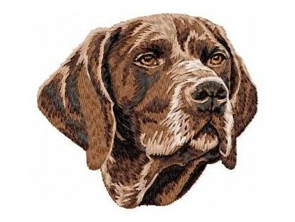 german shorthaired pointer embroidery design