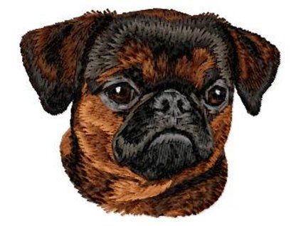 petit brabancon griffon embroidery design