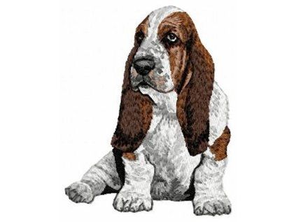 basset embroidery design