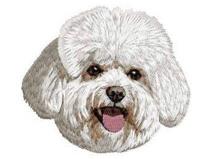 bichon frise embroidery design