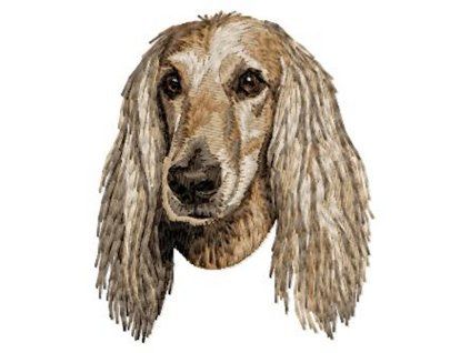 afghan hound embroidery design