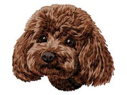 poodle toy embroidery design