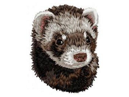 ferret embroidery design