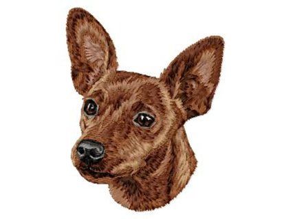 miniature pinscher embroidery design