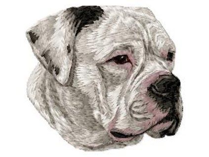 american bulldog embroiudery design