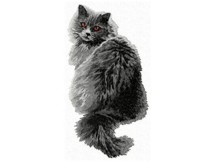 british longhair embroidery design