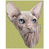 sphynx embroidery design