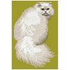 persian cat embroidery design