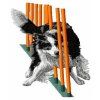 border collie agility embroidery design