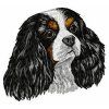 cavalier king charles spaniel embroidery design