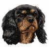 cavalier king charles spaniel embroidery design