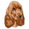 english cocker spaniel embroidery design