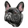 french bulldog embroidery file