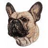 french bulldog embroidery file
