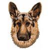 german shepherd embroidery design